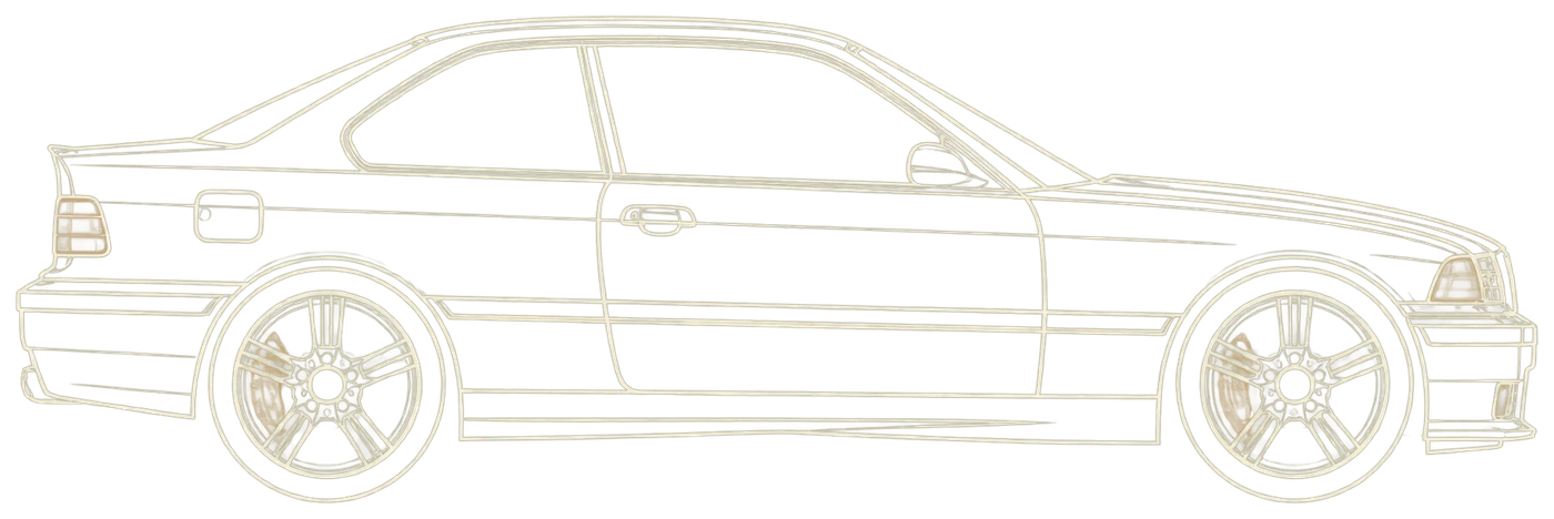 BMW M3 E36, vue de profil