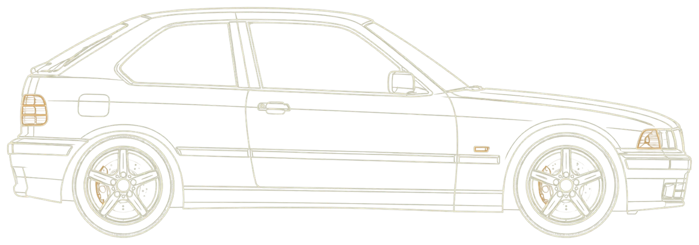 BMW 318ti Compact E36, vue de profil