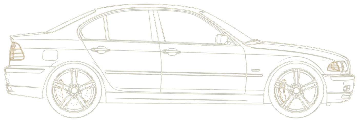 BMW 320i E46, vue de profil