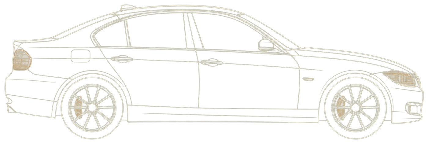 BMW 330d E90, vue de profil